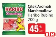 HARİBO RUBİNO ÇİLEK AROMALI MARSHMALLOW 200 G fiyat ve kampanya bilgisi